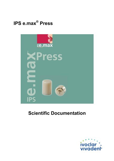 Emax Ingot Selection Chart