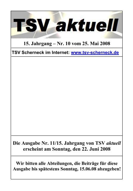 Seite 1 - TSV Scherneck