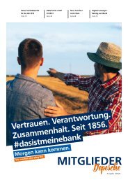 Mitglieder Depesche Ausgabe 01-2020 der VR-Bank Uckermark-Randow eG