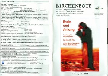 KIRCHENBOTE - Gröditz – Frauenhain