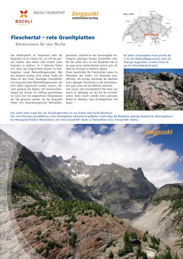 Tourentipp 07.2020 – Kletterrouten im Fieschertal