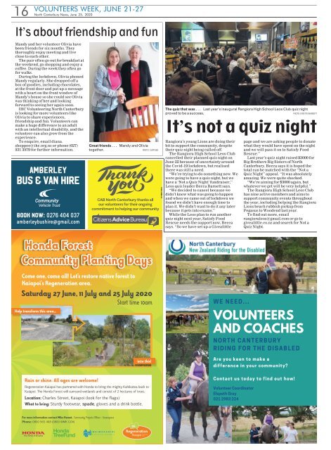 North Canterbury News: June 25, 2020