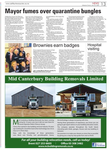 Ashburton Courier: June 25, 2020