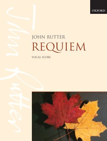 Rutter Requiem vocal score