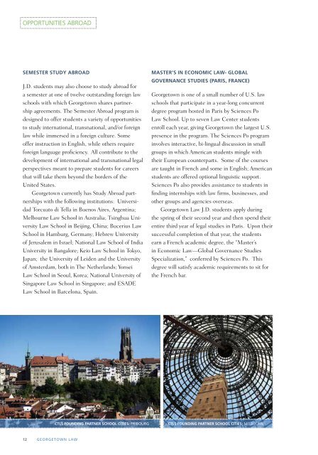 2012 - 2013 CTLS Brochure - Georgetown Law - Georgetown ...