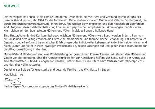 Unternehmensleitbild Mutter-Kind-Hilfswerk e. V.