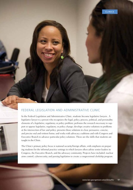 experiential learning - Georgetown Law - Georgetown University