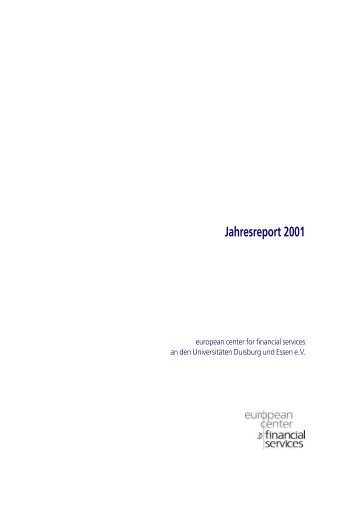 Jahresreport 2001 - ecfs