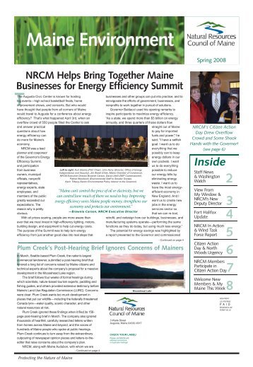 Inside - Natural Resources Council of Maine
