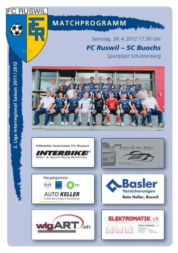 MATCHPROGRAMM - FC Ruswil