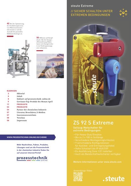 cav – Prozesstechnik für die Chemieindustrie 06.2020