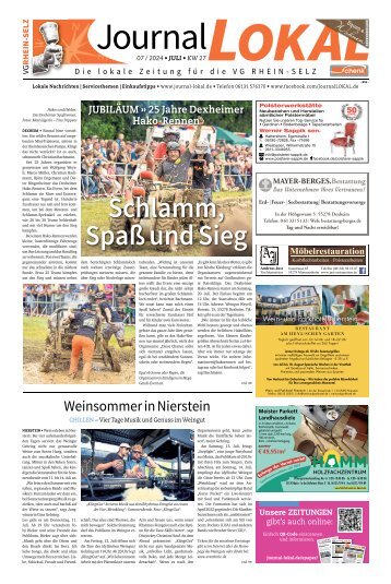 Journal LOKAL - die lokale Zeitung für die VG Rhein-Selz