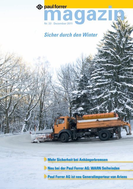 Sicher durch den Winter - Paul Forrer AG