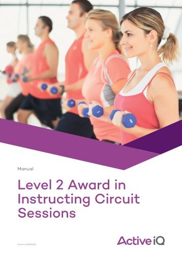 Active IQ Level 2 Award in Instructing Circuit Sessions (sample manual)