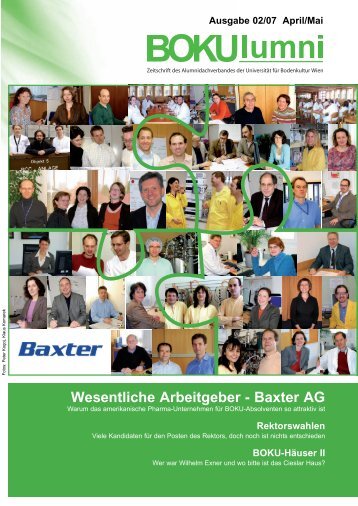 Wesentliche Arbeitgeber - Baxter AG - Alumni - Boku