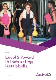 Active IQ Level 2 Award in Instructing Kettlebells (sample manual)