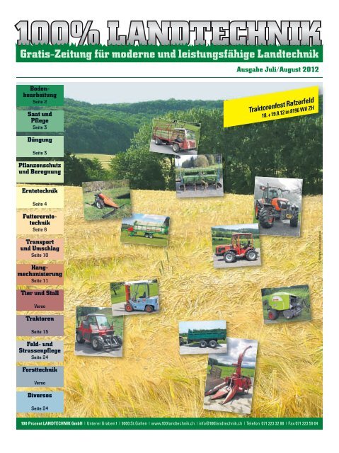 Juli/August 2012 - 100% LANDTECHNIK