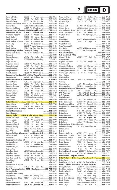 S - Maricopa Community Directory