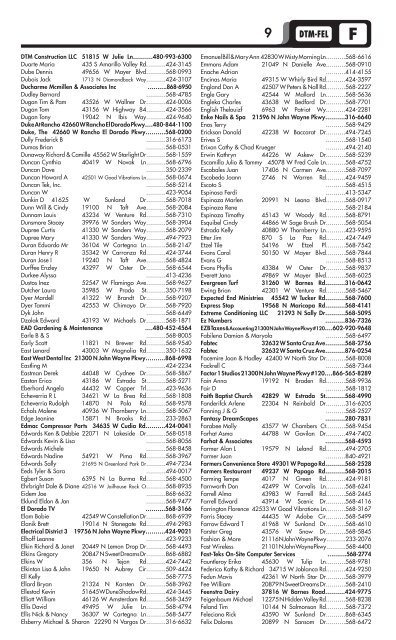 S - Maricopa Community Directory