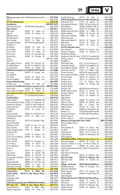 S - Maricopa Community Directory