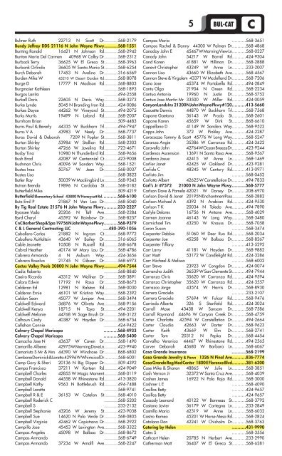 S - Maricopa Community Directory