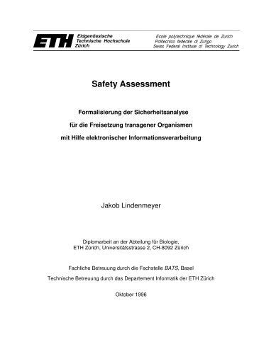 Safety Assessment - Zentrum BATS