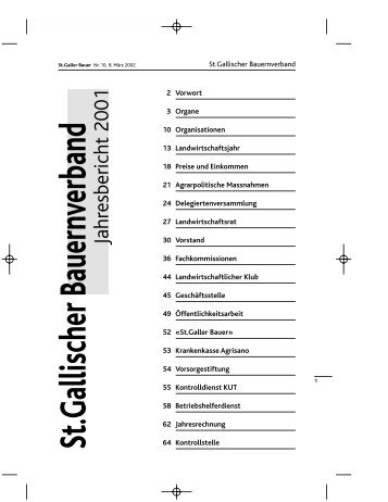 St.Gallischer Bauernverband - St.Galler Bauernverband