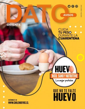 REVISTA DATO AVISOS ORIENTE - EDICIÓN JUNIO 2020