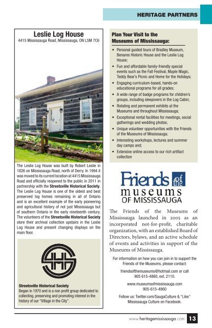 Heritage Mississauga Heritage Guide