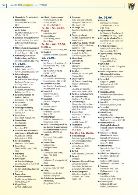 Amtsblatt Amtliche Mitteilungen des Landkreises Neustadt ad Aisch