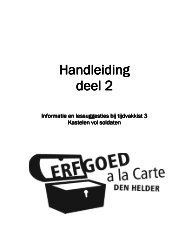 informatie - Erfgoed à la Carte Den Helder