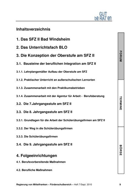 1. Das SFZ II Bad Windsheim