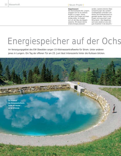 Klimaanlage«: 3x luftdurchlässiger! - Elektrizitätswerk Obwalden
