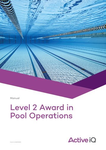 Active IQ Level 2 Award in Pool Operations (sample manual)