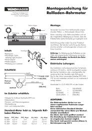 Montageanleitung für Rollladen-Rohrmotor