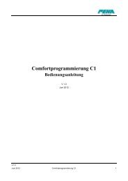 Comfortprogrammierung C1 Bedienungsanleitung - Peha