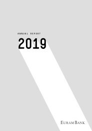 Annual Report of Euram Bank 2019