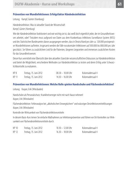 16. Juni 2012 - Wunde-Wissen.de - Deutsche Gesellschaft für ...