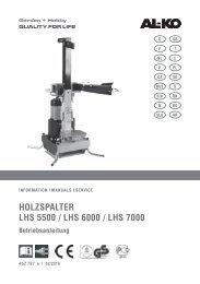 HOLZSPALTER LHS 5500 / LHS 6000 / LHS 7000 - AL-KO