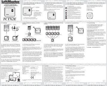 TCTX2E - liftmaster.de