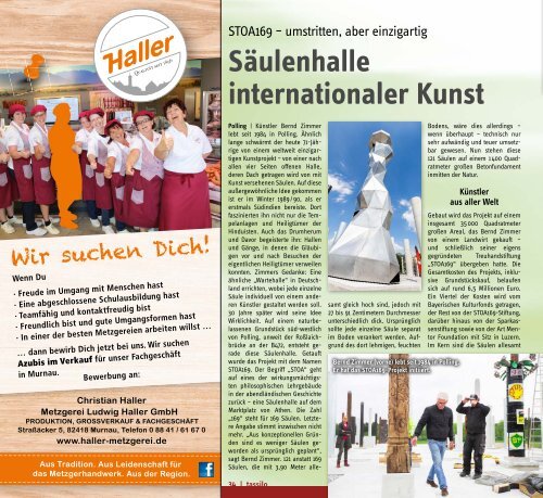 tassilo - das Magazin rund um Weilheim und die Seen - Ausgabe Juli/August 2020