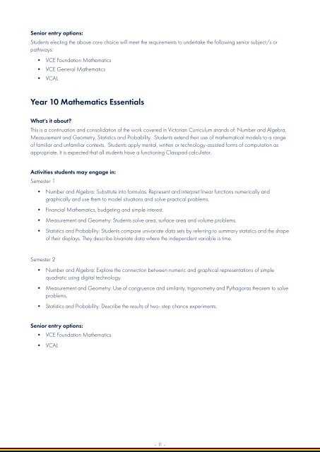 My Pathways - Year 10