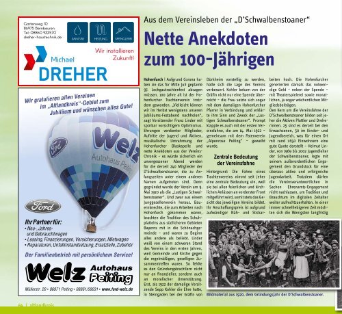 altlandkreis - Das Magazin für den westlichen Pfaffenwinkel - Ausgabe Juli/August 2020