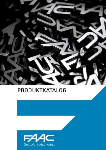 PRODUKTKATALOG - FAAC: FAAC