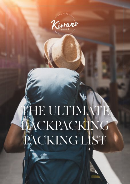 The Ultimate Backpacking Packing List