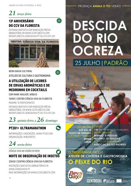 Agenda Cultural de Proença-a-Nova - Julho/Agosto 2020