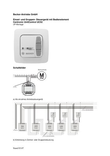 Einzel-Gruppen- Steuergerät UC52 - Becker-Antriebe - Home