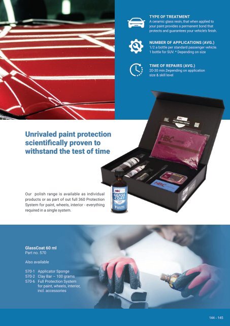 Smart Repair Product Catalogue from HBC System