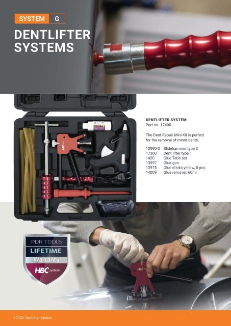 Smart Repair Product Catalogue from HBC System