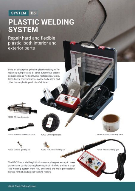 Smart Repair Product Catalogue from HBC System